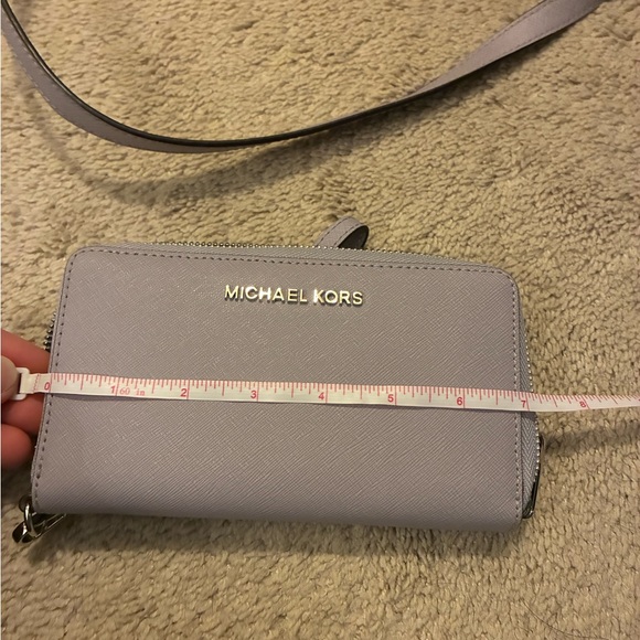 Michael Kors lavender Saffiano Leather Backpack with Matching Wallet